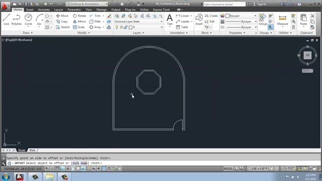 #28 - AutoCAD - 2D Drafting Basics - Conference Room - Curved Wall - Brooke Godfrey смотреть онлайн