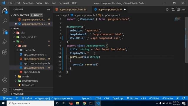 Angular 12 Hindi tutorial #11 Get Input Box Value and Display смотреть онлайн