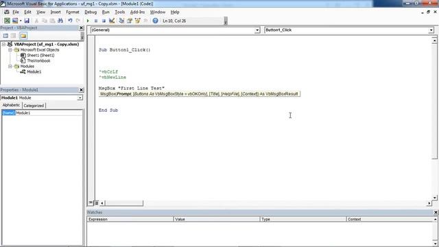 Excel UserForm MsgBox #3 - Message Box with Multiple Lines (VBA) смотреть онлайн