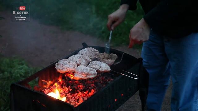 Куриные бёдрышки на решётке. Готовим на мангале смотреть онлайн
