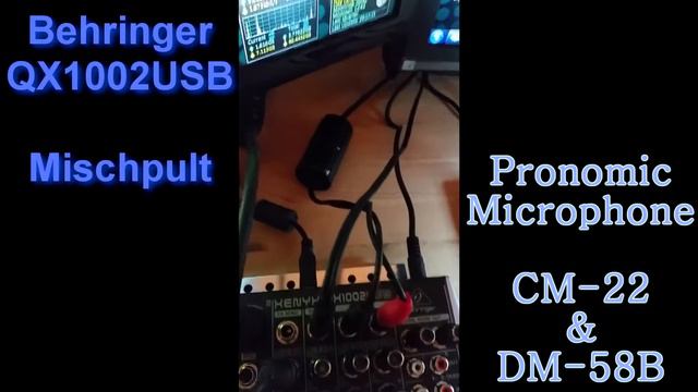 Review Behringer Mischpult QX1002USB & Pronomic Microphone смотреть онлайн