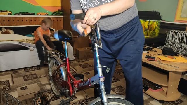 Установка переднего мотор колеса 350 ватт своими руками , на велосипед.