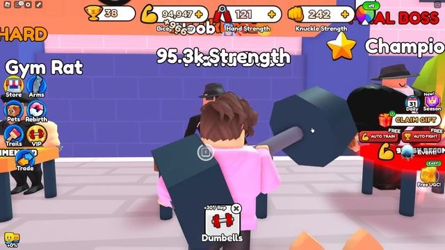 ROBLOX ARM WRESTLE SIMULATOR (My Journey Starts Here!) смотреть онлайн