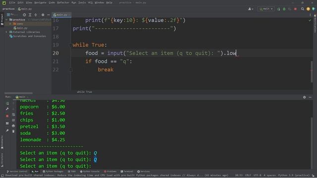 Python concession stand program ? смотреть онлайн