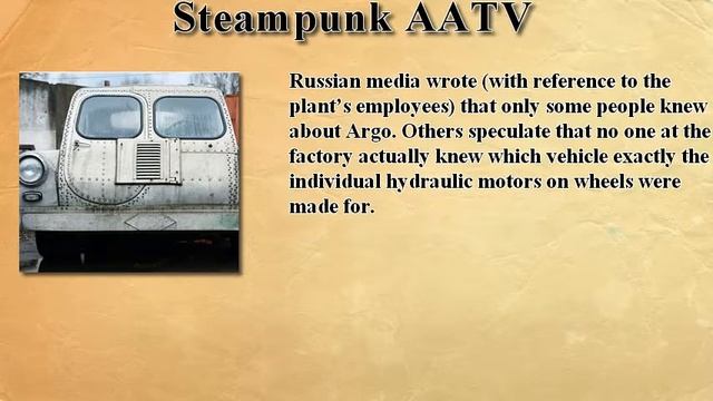The Argo amphibious all-terrain vehicle, Soviet monster car. смотреть онлайн