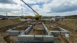 TimeLapse  "Укладка блоков ФБС" Черносвитино