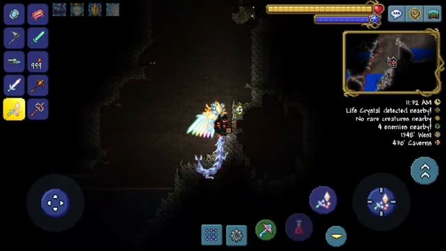 Terraria 1.4 mobile seed | life crystal, heart statue, star statue, climbing claws and shoe spikes смотреть онлайн