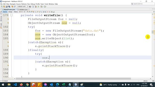 Java Swing - read/write File смотреть онлайн