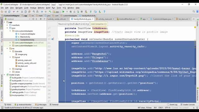 Android Development: How to use CustomList Adapter In Android Development | смотреть онлайн