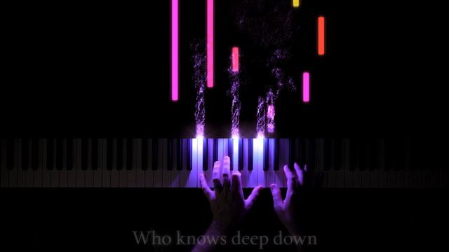 Frozen 2 – Into the Unknown (Elsa's Version) – Piano Cover/Tutorial with Lights and Lyrics смотреть онлайн