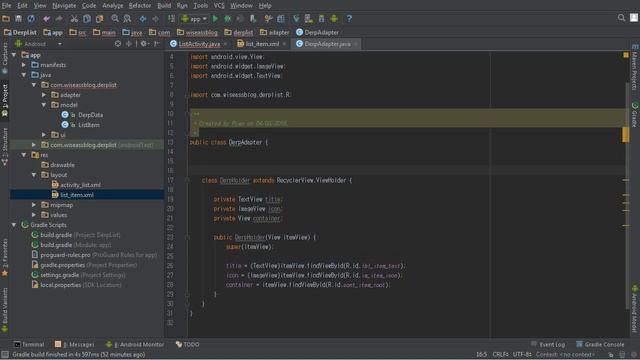 Android RecyclerView Tutorial: Basic RecyclerView - Part 2b (Deprecated) смотреть онлайн