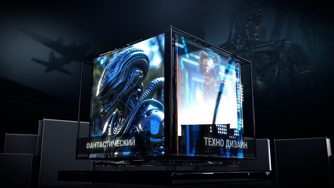 Заставка (Интро) для вашего логотипа, картинок и текста "Блокчейн". Пример. Монтаж видео на заказ