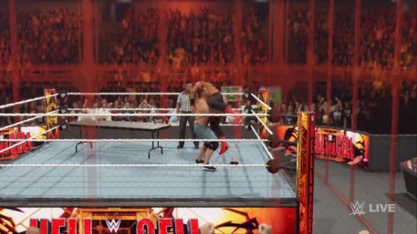 Full match -John Cena vs Roman Reigns HELL IN A CELL 2024  | WWE2K24