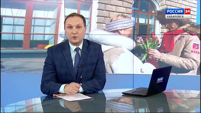 Юнармейцы Хабаровска поздравили горожанок с 8 марта смотреть онлайн
