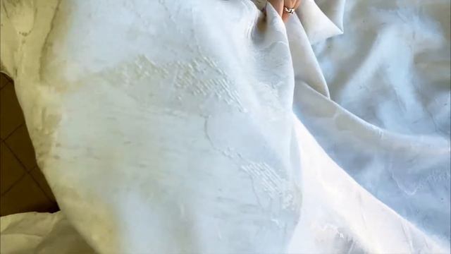 Выбираем шторы в зал! Портьеры Жаккард Лен "Цветы" светло-бежевый смотреть онлайн