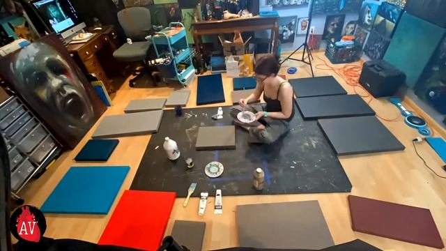 Prepping Canvas - Peculiarly Ashley смотреть онлайн
