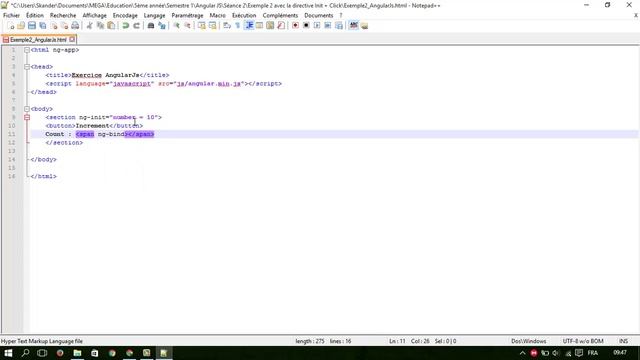 [Tutorial5 AngularJS] Button using "Ng-Init" and "Ng-Click" directives of AngularJS смотреть онлайн