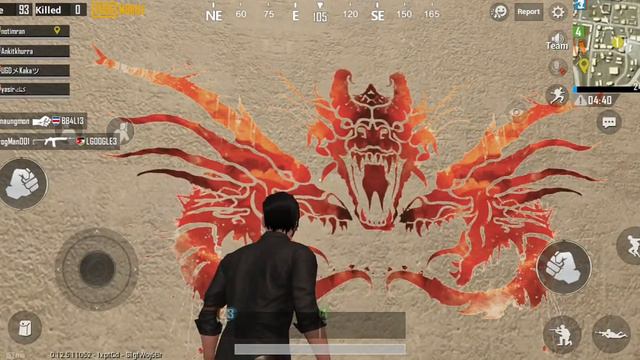 Godzilla wall stickers in PUBG Mobile смотреть онлайн