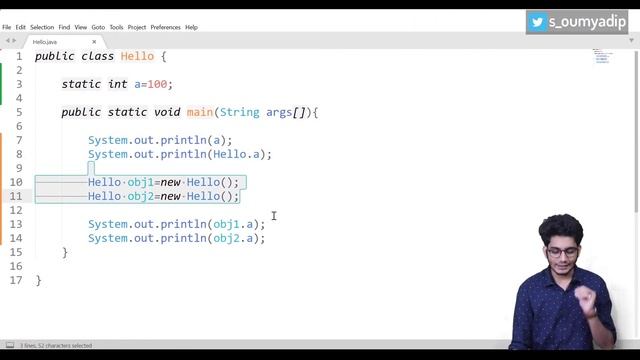 #6.2 Static Keyword and Variable in Java | Memory Management | Coding | Part 2 | Println смотреть онлайн
