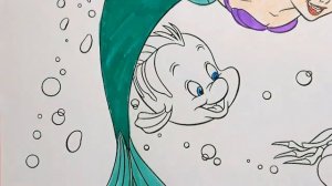 Русалочка Ариэль #РаскраскинТВ Mermaid Ariel #ColoringTV