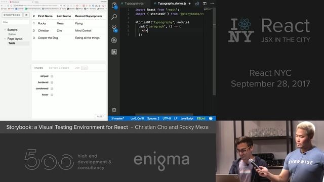 Storybook: a visual testing environment for React - Christian Cho & Rocky Meza @ ReactNYC смотреть онлайн