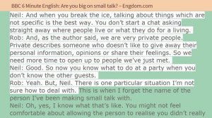 BBC Learning English   6 Minute English '15  Are you big on small talk