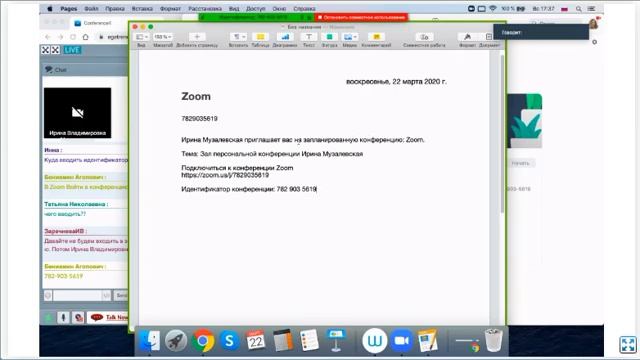 Музалевская Ирина Владимировна. Система видеоконференции Zoom для дистанционных занятий смотреть онлайн