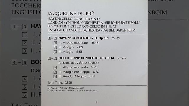 Boccherini: Cello Concerto in B Flat Major - Jacqueline du Pré / Daniel Barenboim смотреть онлайн