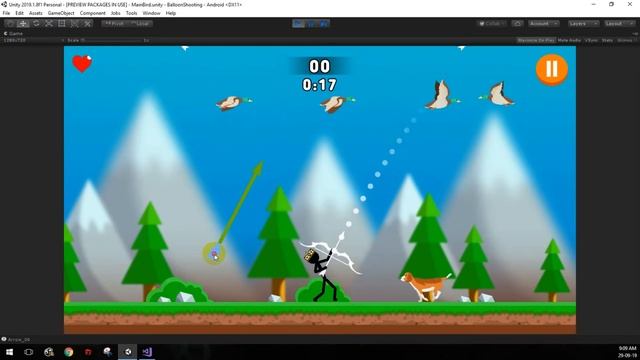 [Bowman] Update game mode hunting duck Unity3D DragonBone Animation 2D смотреть онлайн