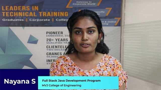 Internship in Full Stack Java Development - Nayana - Cranes Varsity смотреть онлайн