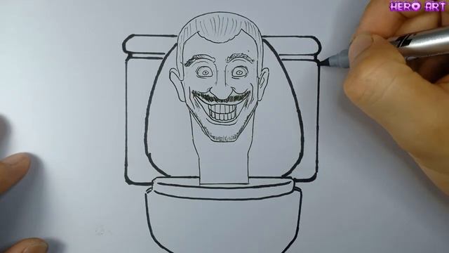 How To Draw Skibidi Toilet Easy Cách vẽ Quái Vật Bồn Cầu смотреть онлайн