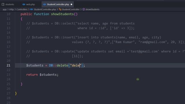 Laravel Raw SQL Queries Tutorial in Hindi / Urdu смотреть онлайн