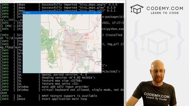Add A Map To Your Kivy App - Python Kivy GUI Tutorial #60 смотреть онлайн