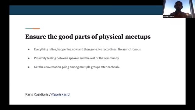 Paris Kasidiaris (Community Docker speech) - Rocking remote meetups in Docker Athens смотреть онлайн