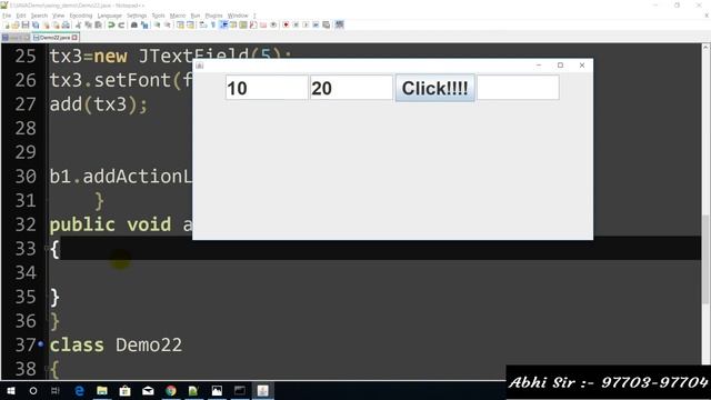 Swing in java in Hindi part 22 смотреть онлайн