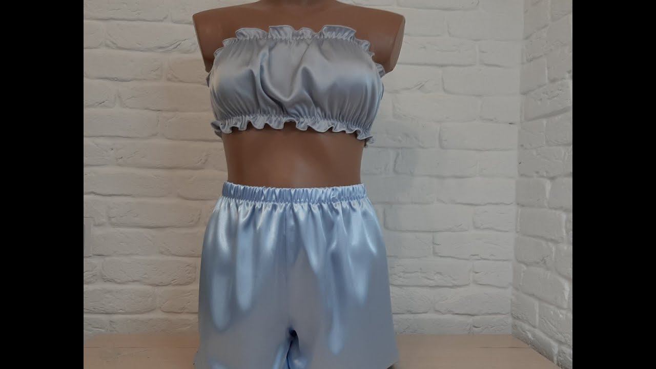 Женские пижамные шорты. Построение выкройки+пошив смотреть онлайн