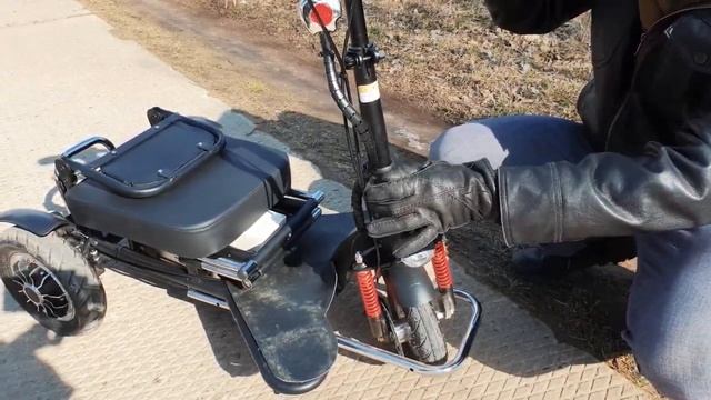 Лёгкий и компактный электротрицикл для пожилых | Обзор Oxyvolt HandyTrike 2 | 30км/ч 50км смотреть онлайн