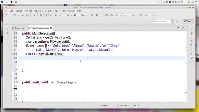 57 JAVA Swing GUI List смотреть онлайн