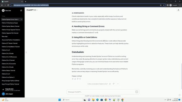 Python 3 Invalid Syntax