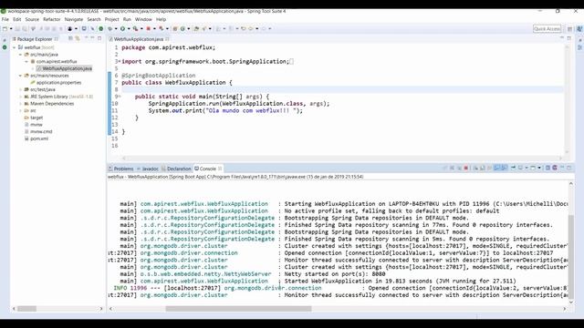 API REST com Spring Webflux e MongoDB: parte1 - iniciando o projeto смотреть онлайн