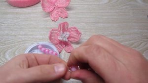 ОРХИДЕЯ ИЗ БИСЕРА РОЗОВАЯ  МАСТЕР КЛАСС Бесплатный Своими руками в домашних условиях /Orchid Bead А