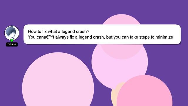 How to fix what a legend crash? смотреть онлайн