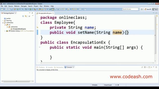 Encapsulation in java | Encapsulation in java example смотреть онлайн