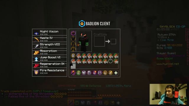 Tarantula Helmet VS Necron's Helmet - Hypixel Skyblock, First Video