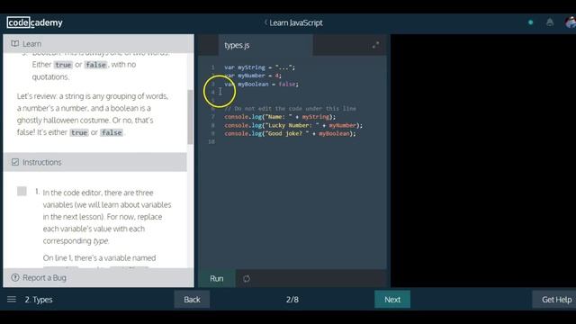 Learn Javascript, Types, codecademy, Javascript Tutorial смотреть онлайн