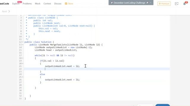 Amazon Interview Coding Question | LeetCode 21 - Merge Two Sorted Lists смотреть онлайн
