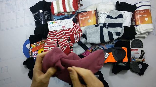 3293 Носки LIDL взрослые и детские сток 1пак (5,05кг, 16,80 €/кг, 106шт) смотреть онлайн