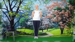 "Мягкая" танцевальная гимнастика для пожилых "Ой, цветёт калина...", часть 1