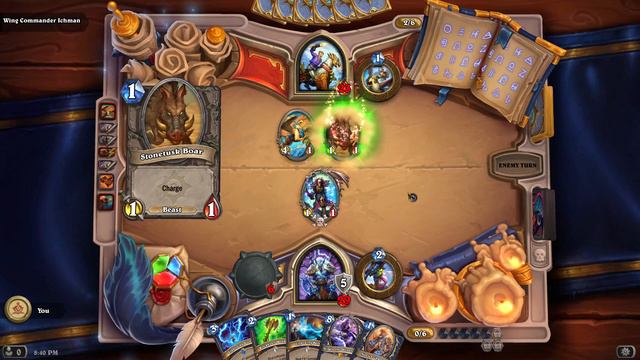 Book of Mercenaries Bru'kan vs Wing Commander Ichman | Hearthstone Book of Mercenaries смотреть онлайн