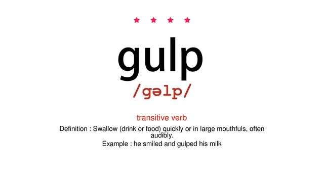 How to pronounce gulp - Vocab Today смотреть онлайн